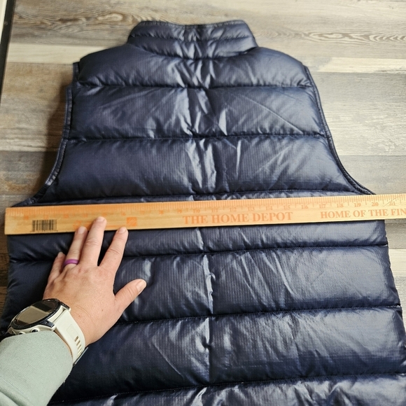 J. Crew Down Puffer Vest Women's Large Navy Blue - Picture 11 of 12